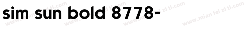 sim sun bold 8778字体转换